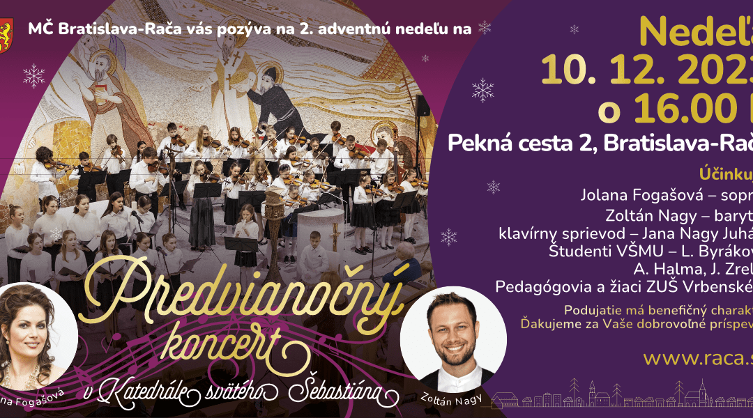 Predvianočný koncert v katedrále sv. Šebastiána so ZUŠ Vrbenského